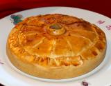 Tourte à la rhubarbe au sirop d'érable et aux canneberges