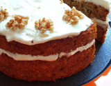 Cake aux carottes, feta et noix facile