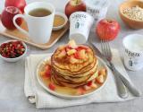 Pancakes au skyr et pommes caramélisées