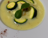 Velouté de courgettes aux Saint-jacques