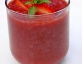 Soupe de fraises Guariguettes au basilic