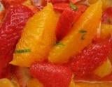 Salade fraises - oranges