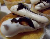 Cupcakes citron/meringue et chocolat fondu