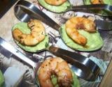 Mise en bouche avocat, crevettes