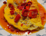 Omelette aux poivrons rouges