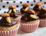 Cupcakes au chocolat et sa déco en pâte d'amande