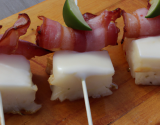 Brochettes de lard apéritif