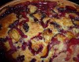 Clafoutis aux prunes et coco