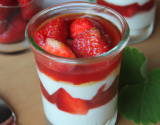 Verrine au fraise facile