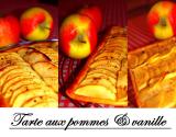 Tarte aux pommes et vanille