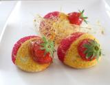 Choux vanille / fraise