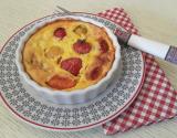 Clafoutis au chèvre et tomates cerise