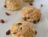 Scones aux raisins secs