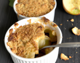 Crumble aux pommes crémeux