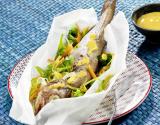 Merlan en papillote sauce safran