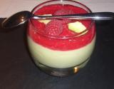 Panna cotta framboise avocat