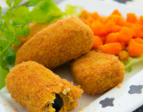 Croquettes de lieu noir aux petits légumes