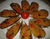 Moules farcies au four