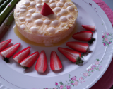 Pastilla asperges et écrevisses, écume de fraise