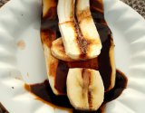 Banane flambée au chocolat