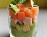 Verrine saumon / avocat