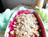 Crumble aux pommes et fruits rouges à la poêle !