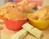 Muffins au chocolat blanc