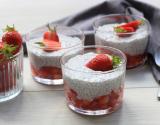 Pudding aux graines de chia et fraises du Périgord IGP