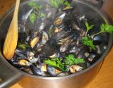 Moules au vin blanc et persil