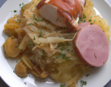 Chapon & choucroute à l'infusion de foin