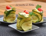 Roulade de courgettes au thon