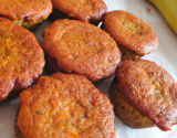 Cakes aux carottes et farine de banane plantain