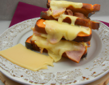 Croque monsieur au fromage à raclette