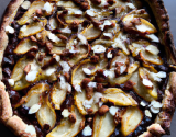 Tarte poire chocolat aux amandes