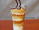 Verrine de crème mascarpone, beurre de pomme et spéculoos