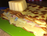 Millefeuille de crêpes à la raclette