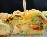 Frittata aux courgettes, tomate et fromage