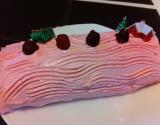 Bûche de Noël aux framboises