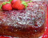 Gâteau tatin aux fraises caramel au Vvnaigre balsamique