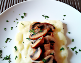 Parmentier de cabillaud aux 3 champignons