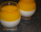 Panna cotta aux spéculoos et son coulis de mangue