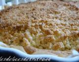 Tarte de crumble aux pommes et aux amandes