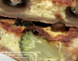 Quiche de brocolis champignons