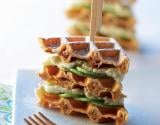 Mini gaufres comme un club sandwich