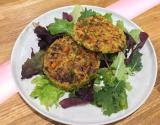 Galettes de quinoa carottes et poireaux au curcuma