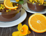 Mousse au chocolat aromatisée à l'orange