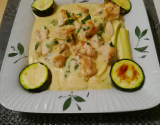 Courgette poulet crème