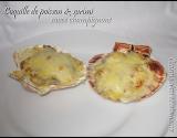 Coquilles farcies au surimi & poisson