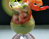 Cocktail avocats et crevettes