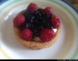 Tartelettes framboises et myrtilles sur sablé breton